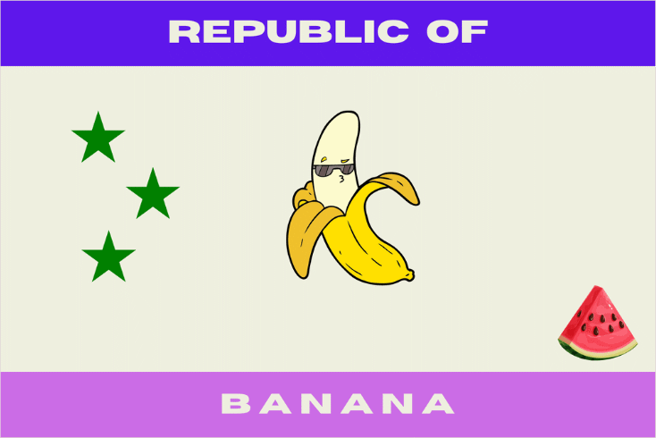 Republic of Banana Official Flag